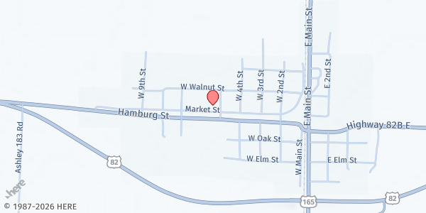 Map showing Montrose Food Pantry at 506 Market St., Montrose, AR