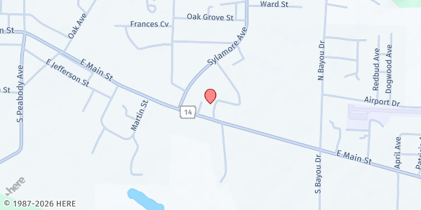 Map showing White River Area Agency on Aging - Stone at 204 Heritage Drive, Mountain View, AR