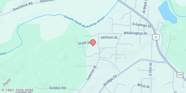 Map showing Montgomery County FP - Mt Ida at 117 Ray, Mt Ida, AR