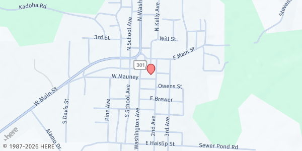 Map showing Senior Center at Senior Center, Murfreesboro, AR