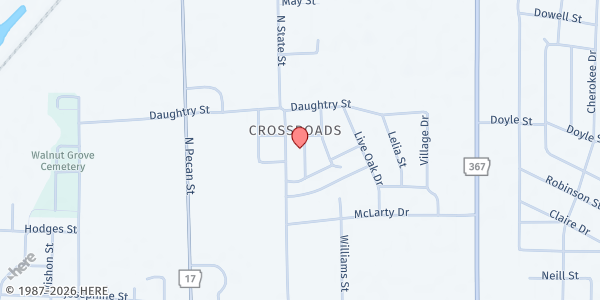 Map showing Crdc - Food Distribution Center at 1039 Hout Dr, Newport, AR