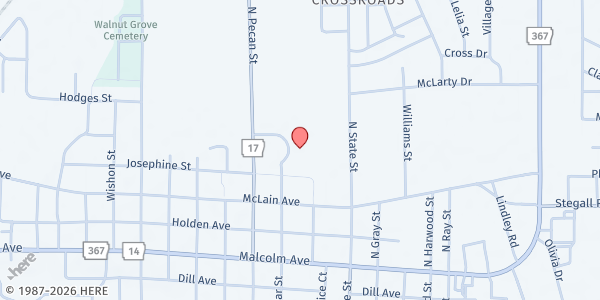 Map showing Former Jackson County Senior Center at 400 North Pecan, Newport, AR