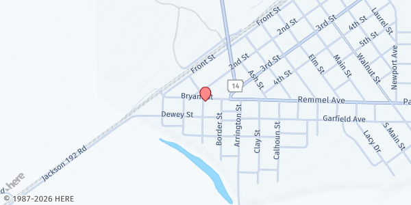 Map showing Project New Start - Caleb House New Life Church of God at 1422 Brayant St., Newport, AR
