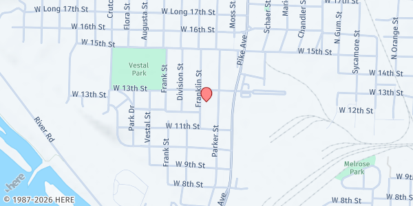 Map showing ACTS Food Pantry at 1224 Franklin St., North Little Rock, AR