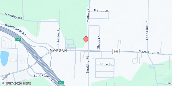 Map showing Hope Ministry Alliance - Maumelle at 14423 Smalling Rd, North Little Rock, AR