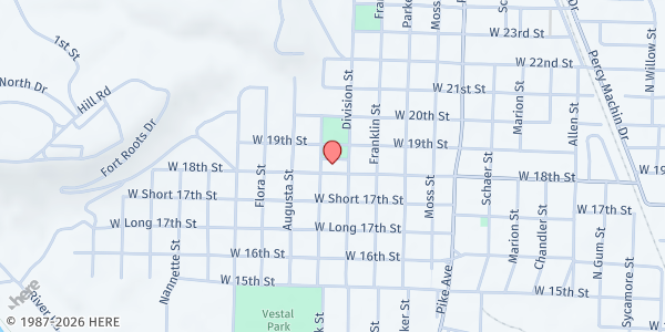 Map showing The Salvation Army - North Little Rock Corps at 5100 N. Locust St., North Little Rock, AR
