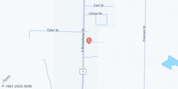Map showing First Baptist Church Oppelo at 304 Hwy 9, Oppelo, AR
