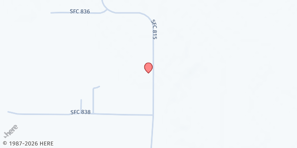 Map showing El Cannon Missionary Baptist Church at 2926 St. Francis 815 Rd., Palestine, AR