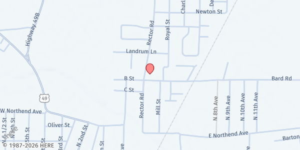 Map showing Calvary Care Center at 401 Bard Rd., Paragould, AR