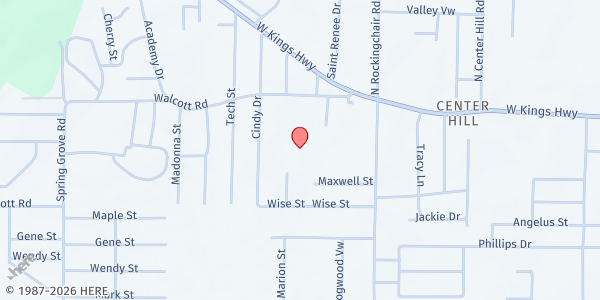 Map showing Center Hill Church of Christ at 4904 Walcott Rd, Paragould, AR