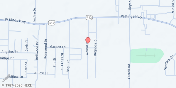 Map showing Mini Rise at Hillside Manor/DHS, Paragould, AR