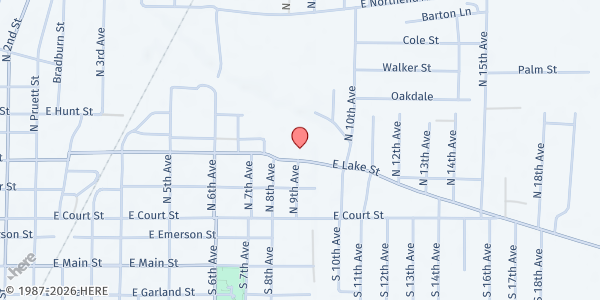 Map showing Mission Outreach of NEA at 901 E Lake St, Paragould, AR