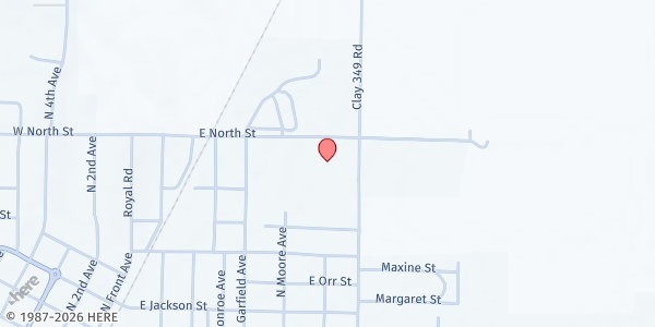 Map showing Emmanuel Baptist Church at 28 North St, Piggott, AR