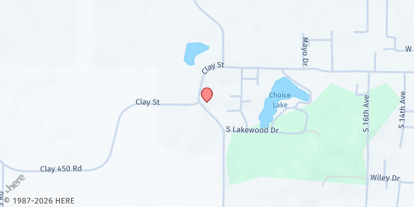 Map showing Wrights Chapel Helping Hands at 428 Cypress Ave, Piggott, AR