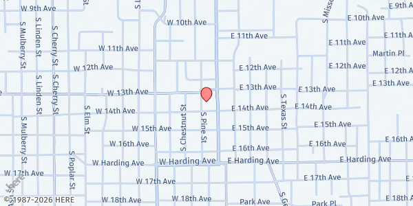 Map showing Breath of Life - Pine Bluff at 1313 Pine St, Pine Bluff, AR