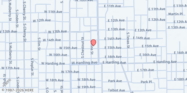Map showing Neighbor to Neighbor at 1419 S Pine St, Pine Bluff, AR