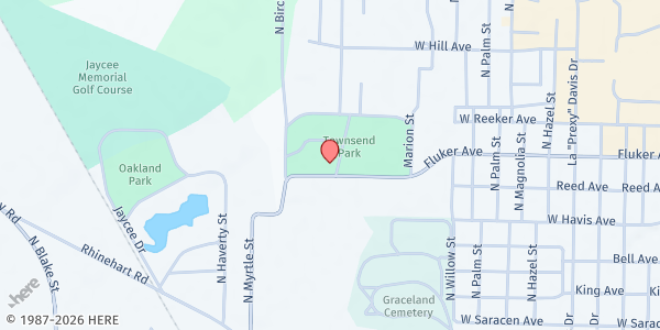 Map showing TOPPS Inc at 1000 Townsend Dr, Pine Bluff, AR