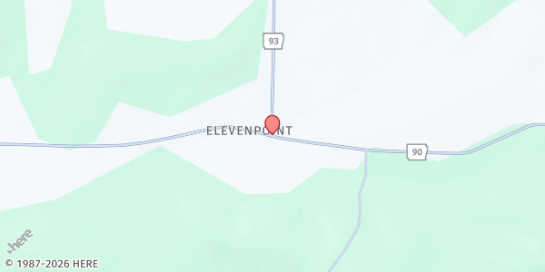 Map showing Calvary Missionary Baptist Church at 17723 Hwy. 90 W., Pocahontas, AR