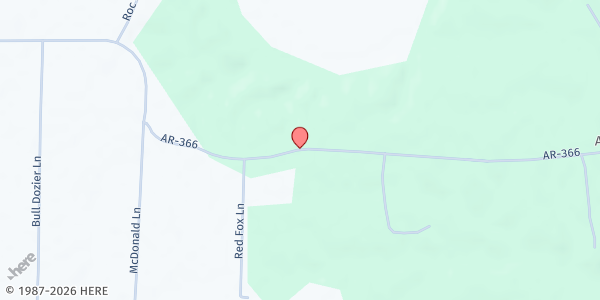 Map showing Aberdeen FBC-Heavens Helping Hands at 2330 State Hwy 366, Roe, AR