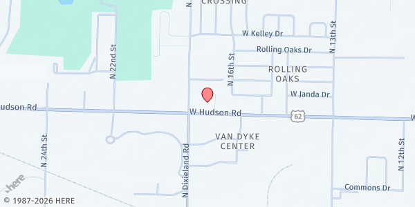 Map showing CARE Community Center - Root Cellar Pantry at 2510 N. 17th Street, Rogers, AR