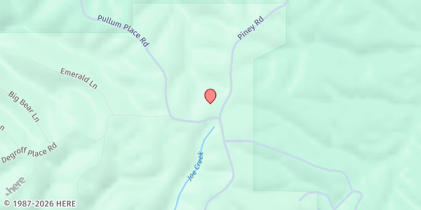 Map showing Piney Point Baptist Church at 10591 Piney Rd, Rogers, AR