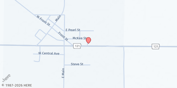 Map showing Revival Center Rondo Food Pantry at 12083 Highway 121 S., Rondo, AR