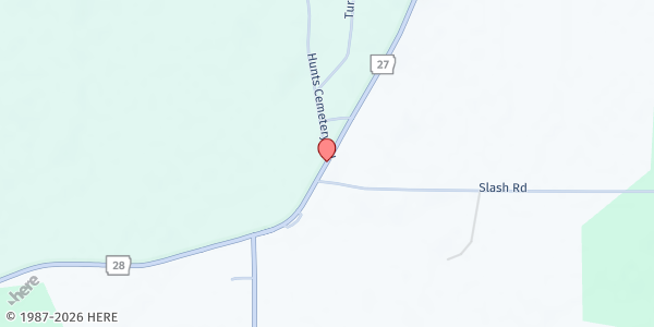 Map showing Rover Baptist Church at 19843 Highway 27, Rover, AR