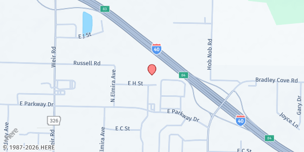 Map showing River Valley Food 4 Kids at 3001 E H Street, Russellville, AR