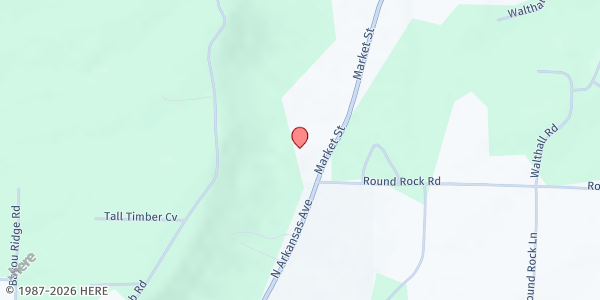 Map showing River Valley Food Pantry - Food Distribution Center at 5989 N Arkansas Ave, Russellville, AR