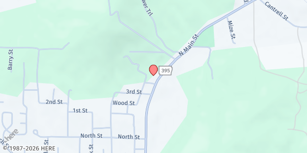 Map showing White River Area Agency on Aging - Fulton at 334 N Main Street, Salem, AR