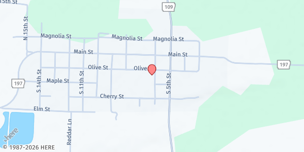 Map showing Helping Our Kids at 204 Park Ave., Scranton, AR