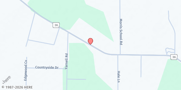 Map showing Complete In Christ Church at 3390 AR-36, Searcy, AR