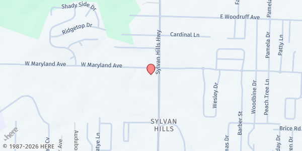 Map showing Sylvan Hills COC - BackPack at 9305 Hwy 107, Sherwood, AR