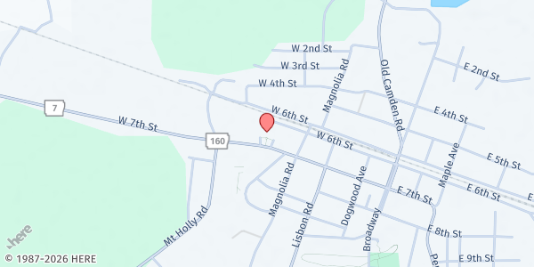 Map showing Smackover First United Methodist Church at 500 West 7th St, Smackover, AR