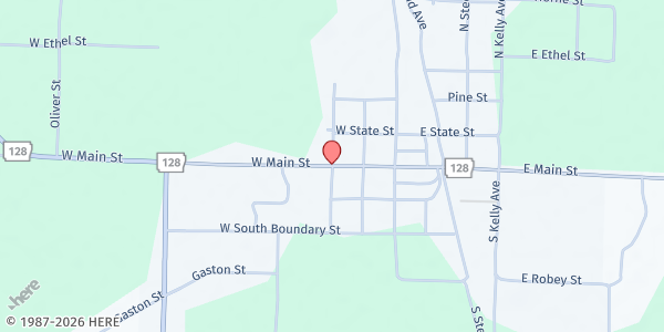 Map showing Manning Baptist Church - Sparkman at 5913 W. Highway 8, Sparkman, AR