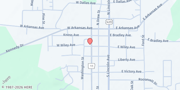 Map showing Lend-A-Hand - Star City at 303 W Wiley St, Star City, AR