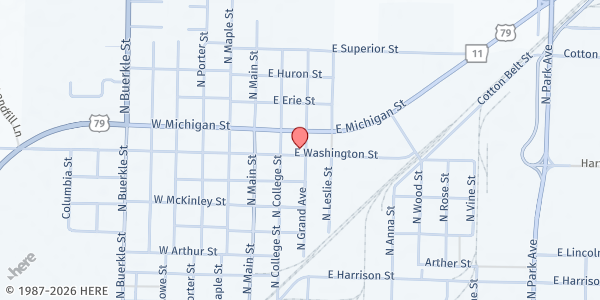 Map showing Victors Empowerment Center at 805 N Grand St, Stuttgart, AR