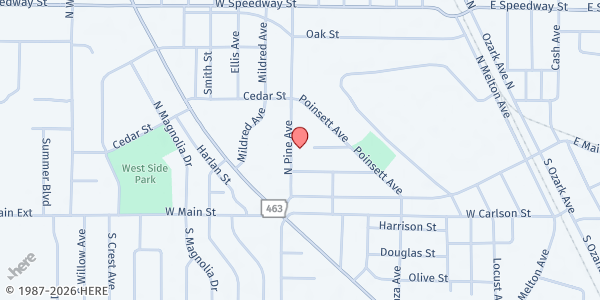 Map showing Grace & Groceries at 220 North Pine, Trumann, AR