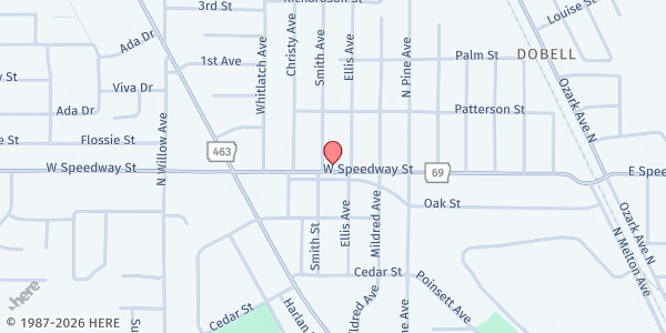 Map showing Stepping Stone Sanctuary at 904 Speedway St. W., Trumann, AR