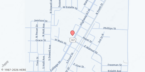 Map showing Tuckerman Food Pantry at 201 Hwy 367, Tuckerman, AR