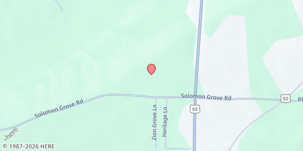 Map showing Faith Walking Disciples of Christ MBC at 58 Solomon Grove Rd, Twin Groves, AR