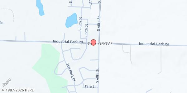 Map showing Harvesters Fellowship - Food Distribution Center at 3928 Industrial Park Rd, Van Buren, AR