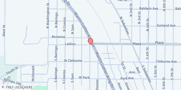 Map showing New Zion Community Center at 229 Ladino St., West Helena, AR