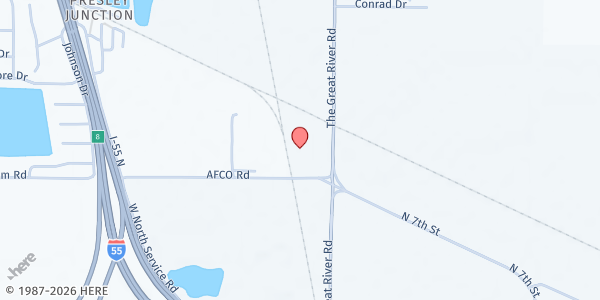 Map showing Hope House Ministries at 653 AR-77, West Memphis, AR