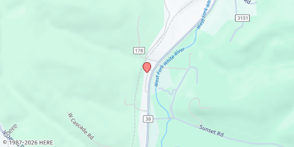 Map showing Winslow Mobile Pantry at 1057 Ella Rd, Winslow, AR