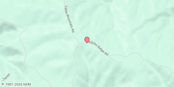 Map showing Albion Pop Up at 3212 Albion Ridge Rd, Albion, CA