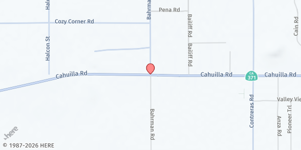 Map showing Food for the Faithful - Anza at 56250 CA-371, Anza, CA