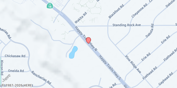 Map showing The Way of the Cross Church of God in Christ, SWD at 20601 US Highway 18 Bldg 165, Apple Valley, CA