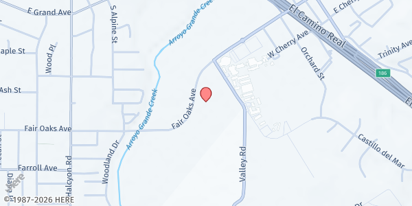 Map showing Saint Patrick's Church - Pantry at 501 Fair Oaks Dr., Arroyo Grande, CA