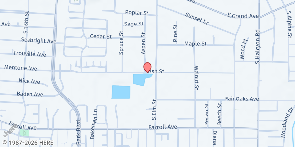 Map showing Soto Park - Neighborhood Food Distribution at 1275 Ash St, Arroyo Grande, CA